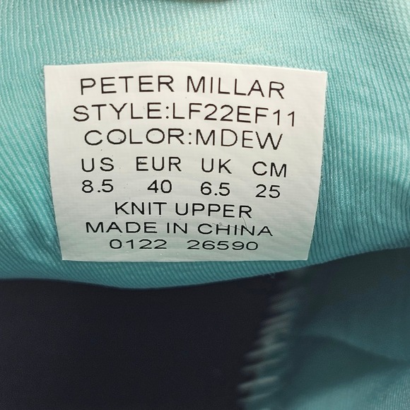 Peter Millar Hyperlight Apollo Knit‎ Golf Shoes Womens 8.5 Lightweight LF22EF11 - Picture 10 of 10